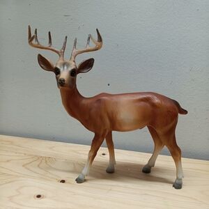 Realistic Brown Deer Figurine